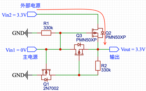 ��Ч�͹���MOS���Զ��л���·�����⣬������Я�豸��Դ����