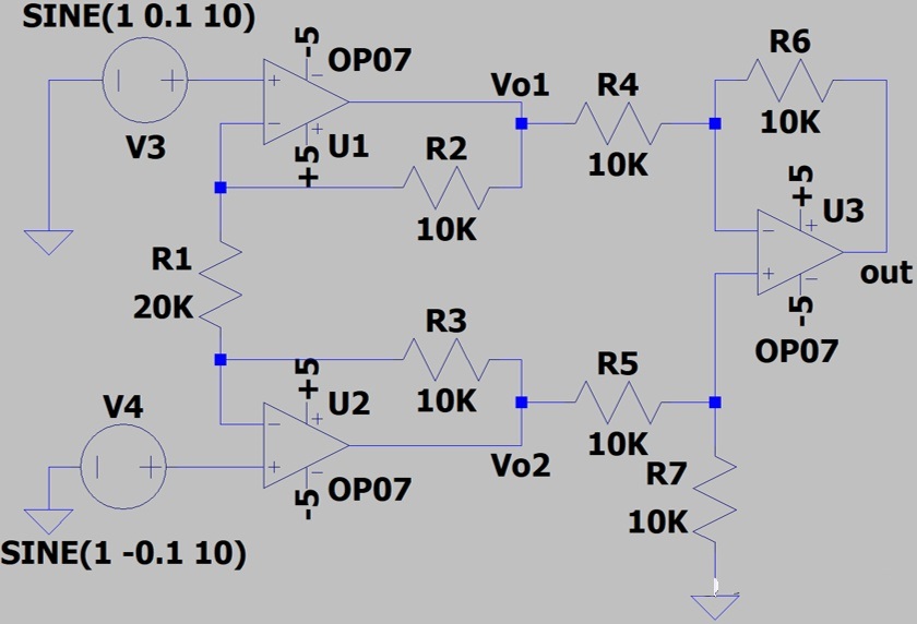 ��Ƚ������˷��Ǳ��Ŵ�������CMRR������ɵ��������